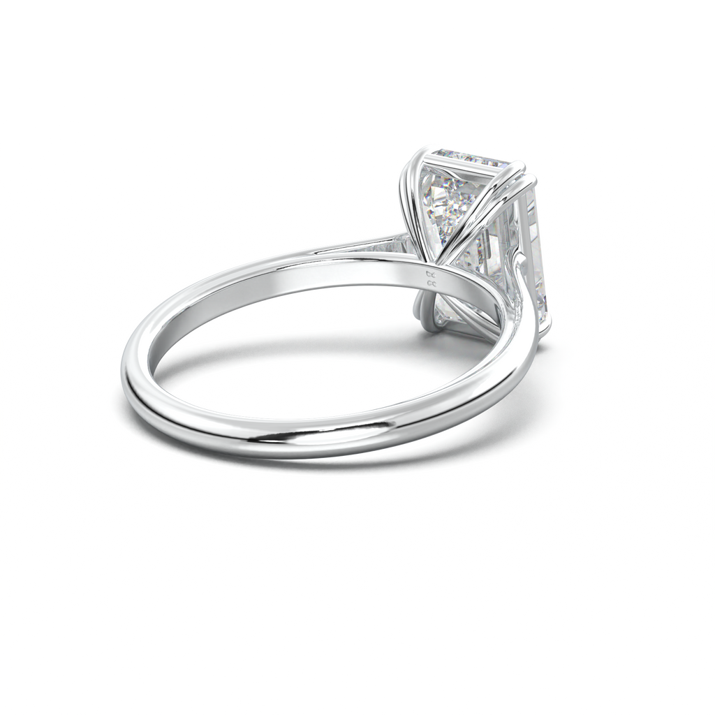 Emerald Solitaire Engagement Ring