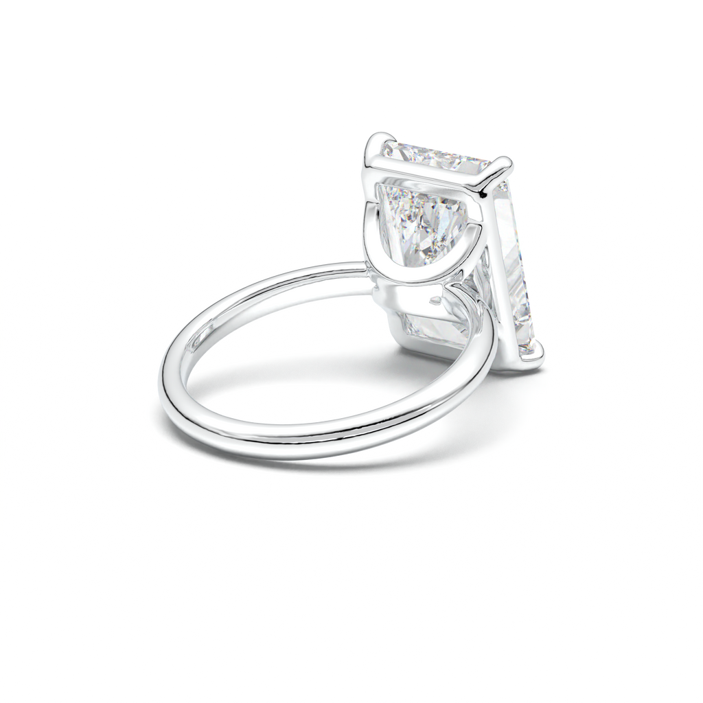 Radiant Solitaire Horseshoe Setting Engagement Ring