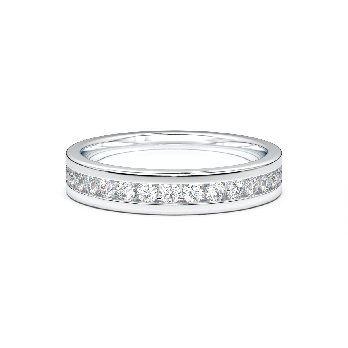 Channel-Set Diamond Men's Band