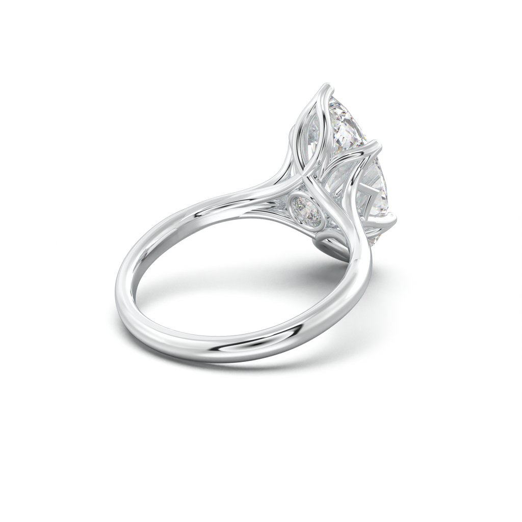 Marquise Solitaire with Hidden Diamond Accent