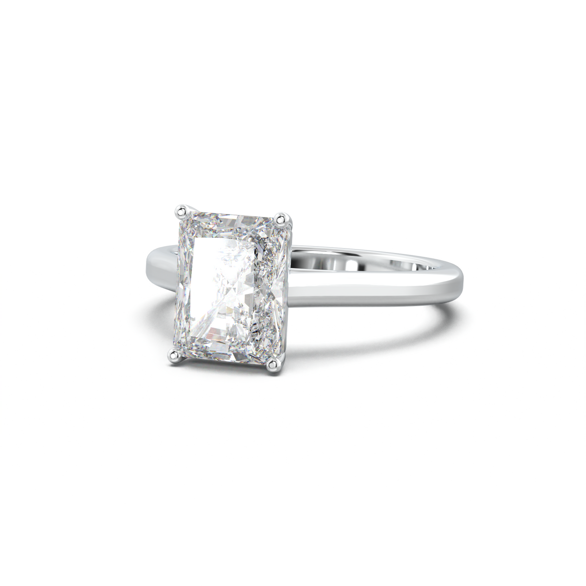 Radiant Solitaire Engagement Ring