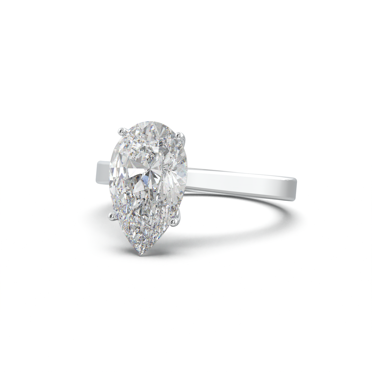 Pear Solitaire Engagement Ring