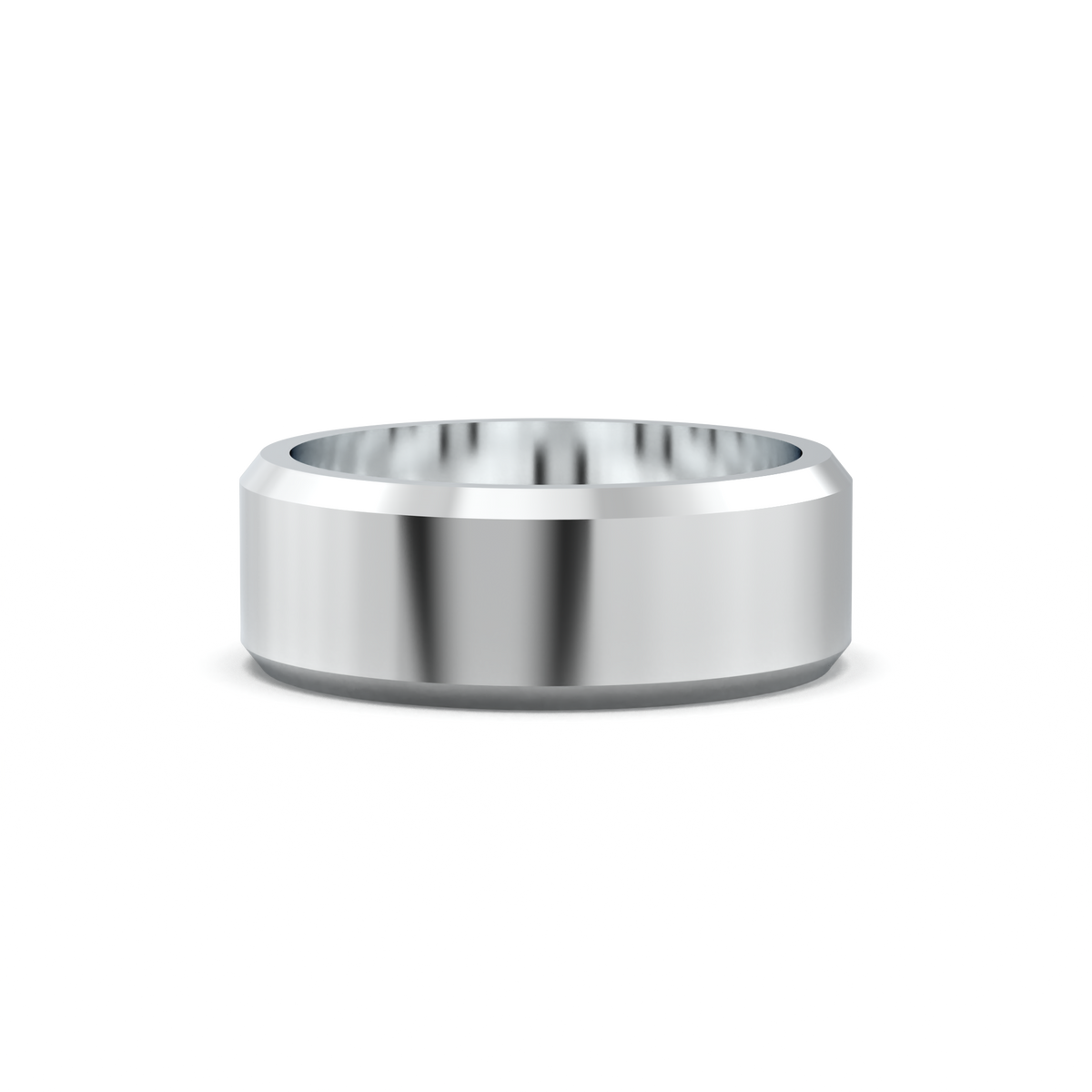 Wide Beveled Men's Band