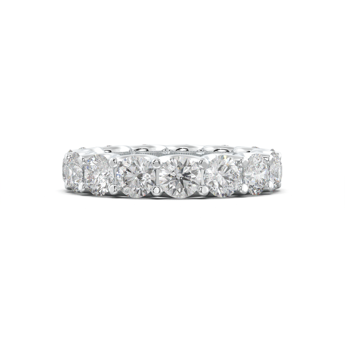 Round Eternity Wedding Band