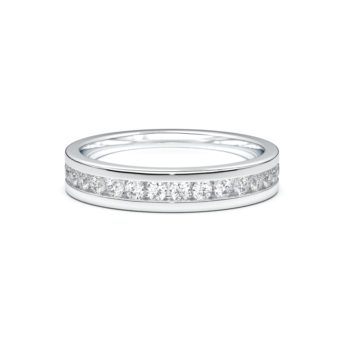 Channel-Set Diamond Men's Band