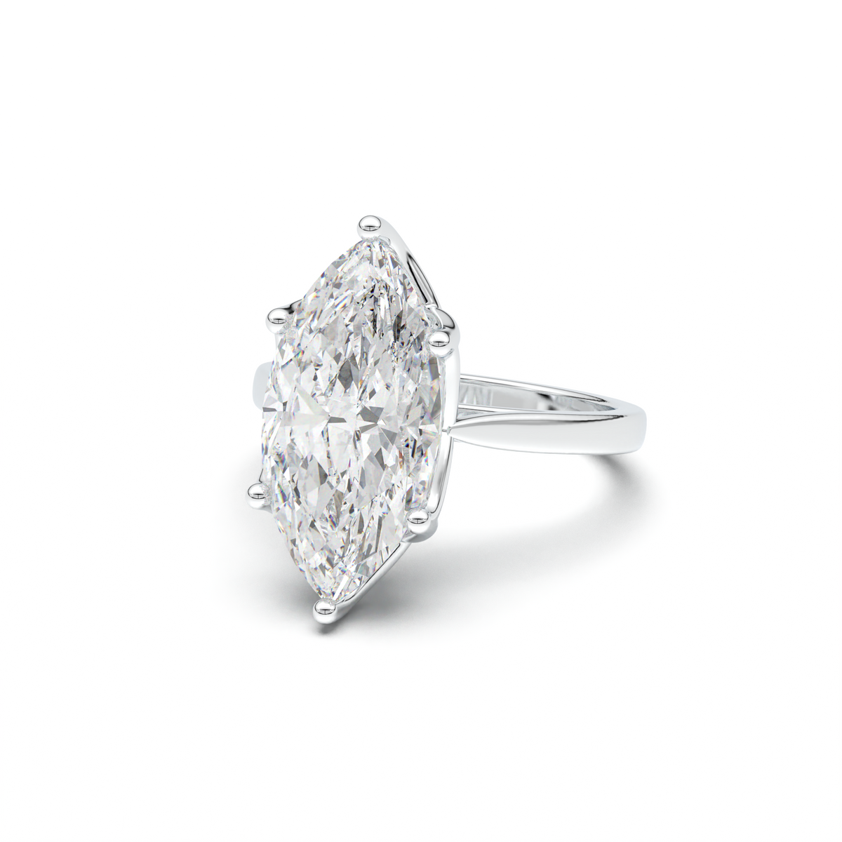 Marquise Solitaire Engagement Ring