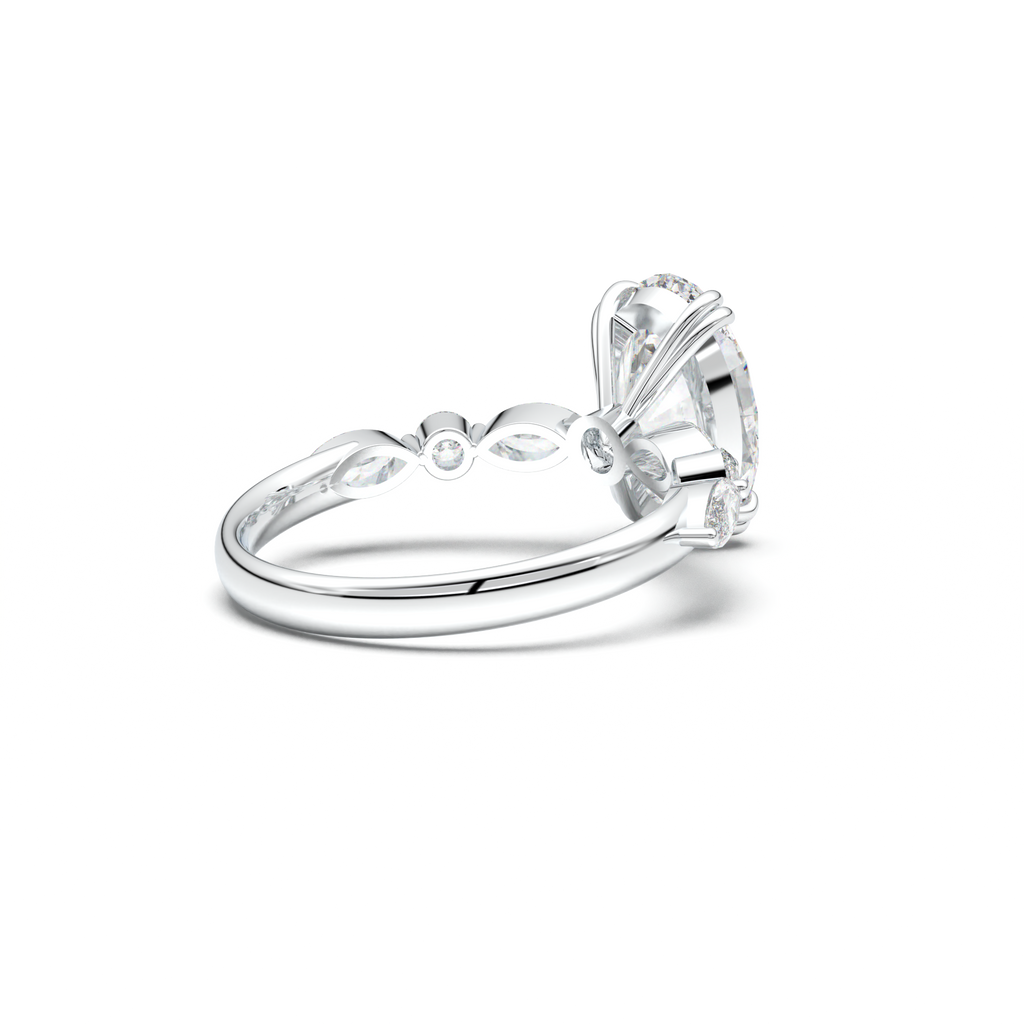 Oval Mixed-Shape Engagement Ring