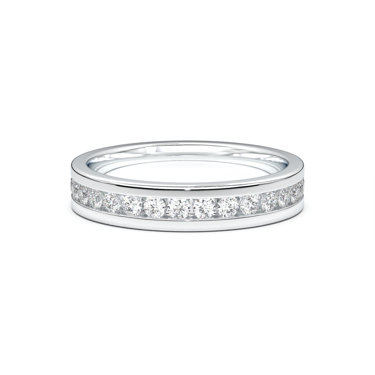Channel-Set Diamond Men's Band