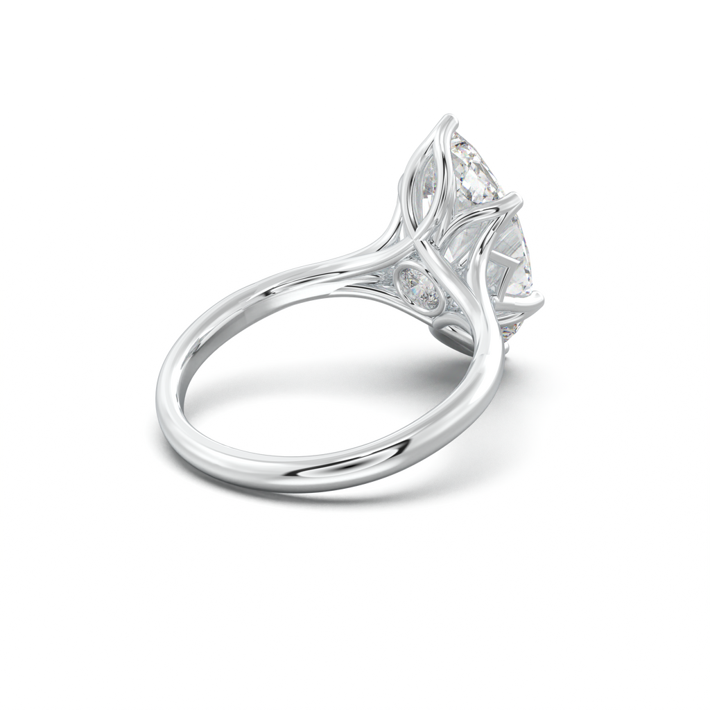 Marquise Solitaire with Hidden Diamond Accent