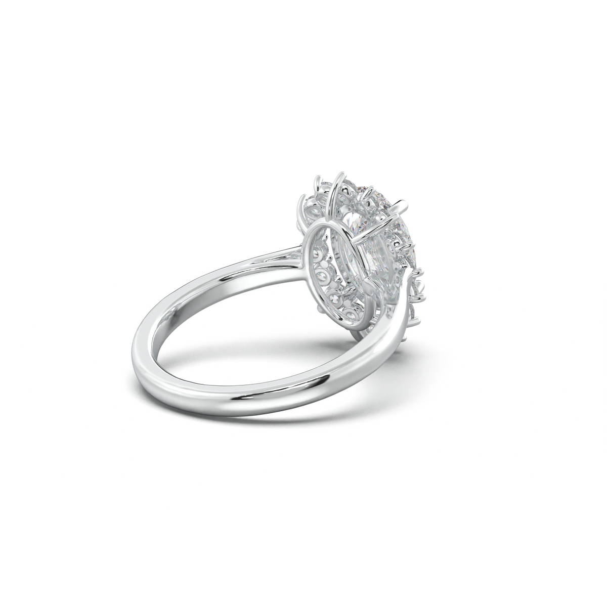 Oval Halo Engagement Ring