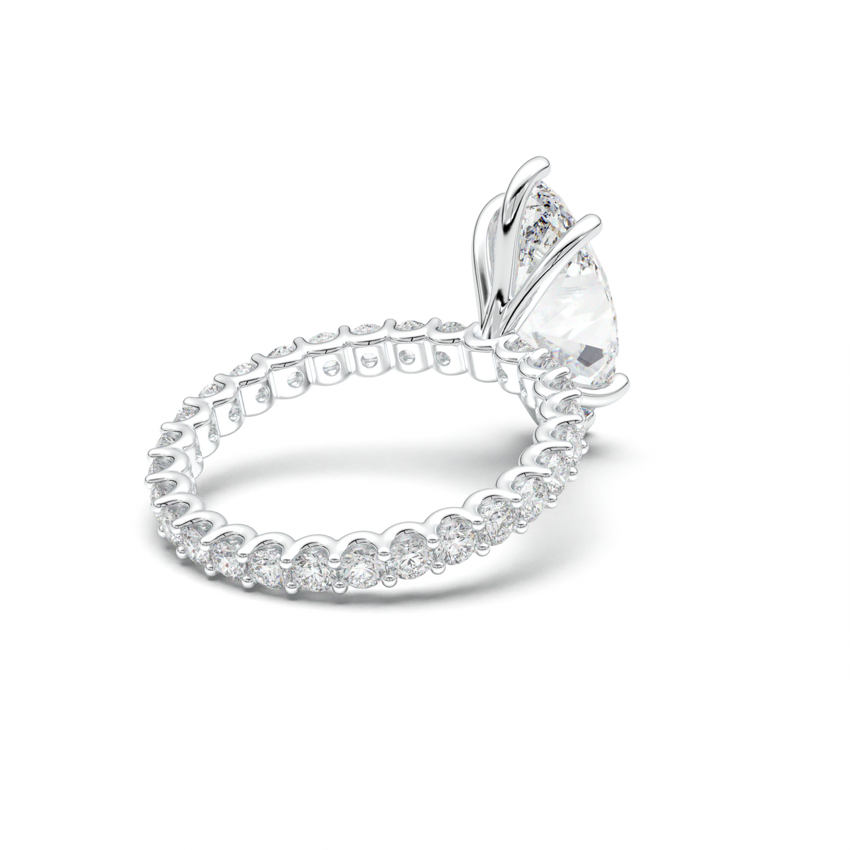 Marquise Pavé Engagement Ring