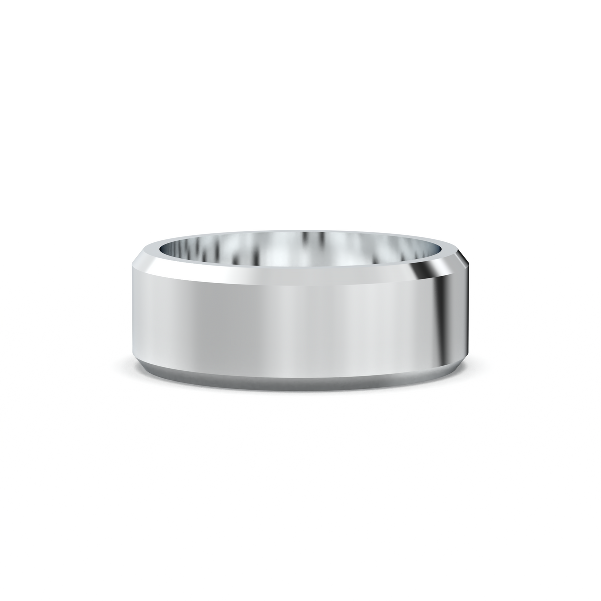Wide Beveled Men's Band