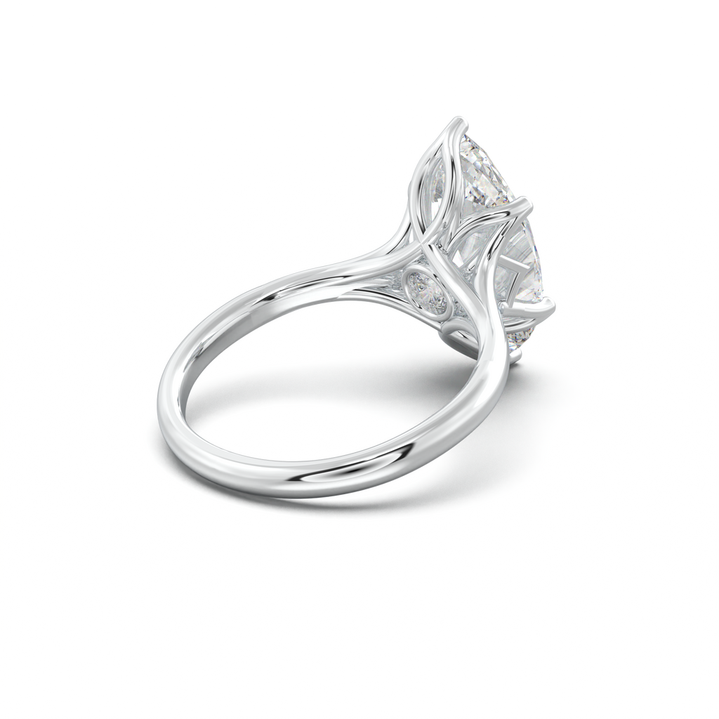 Marquise Solitaire with Hidden Diamond Accent