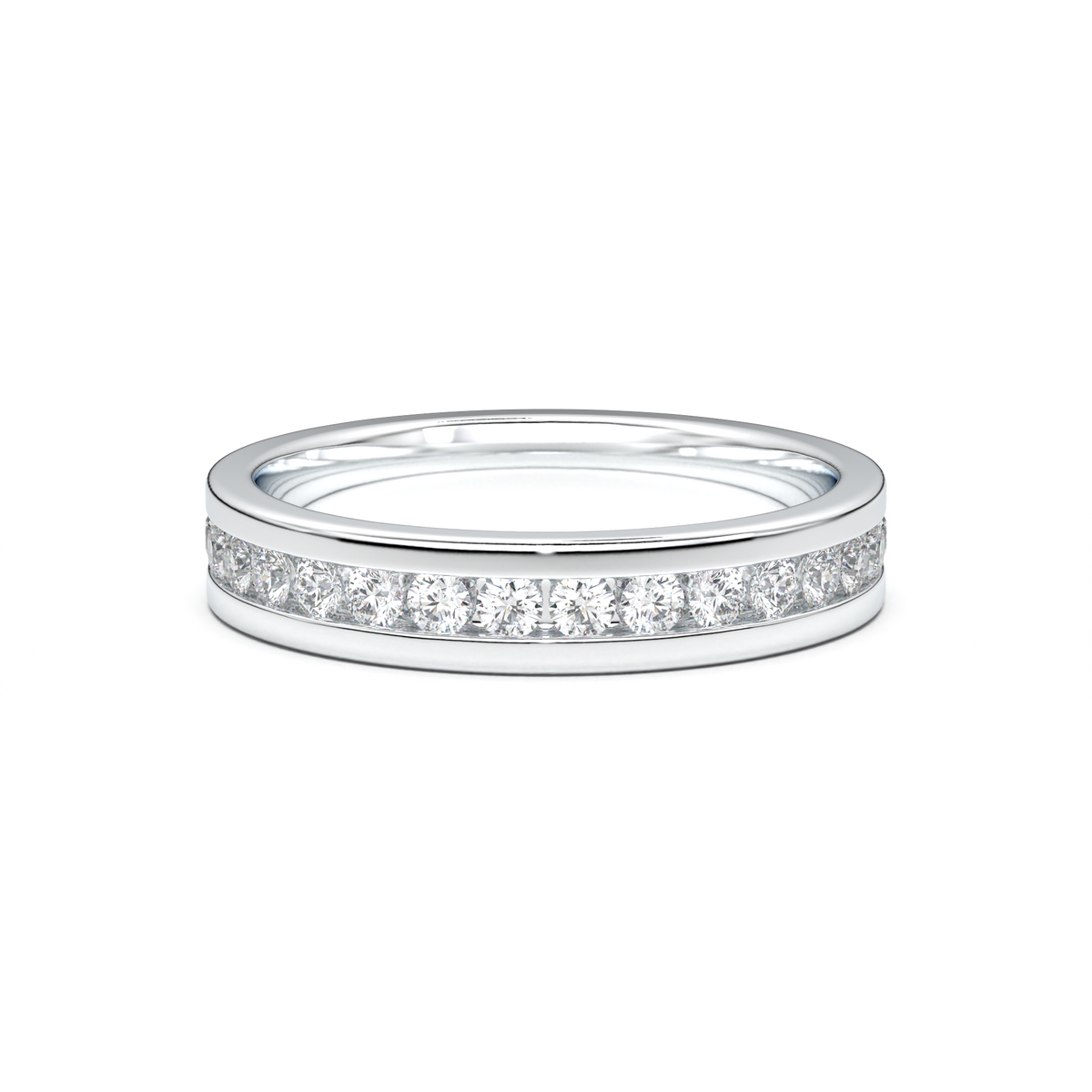 Channel-Set Diamond Men's Band