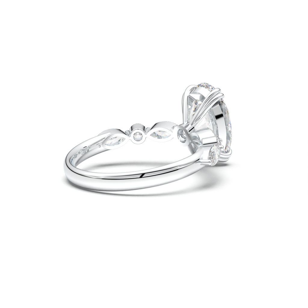 Oval Mixed-Shape Engagement Ring