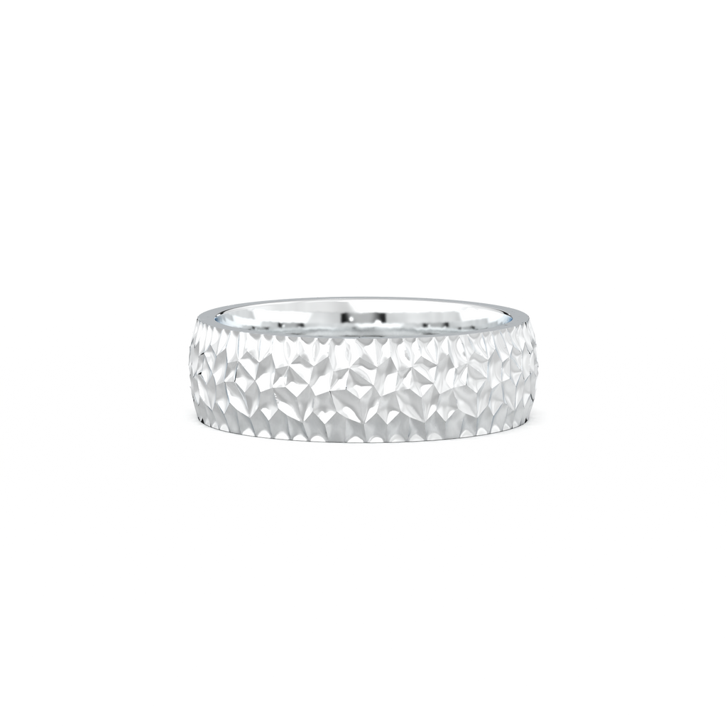 Hammered Texture Men's Band