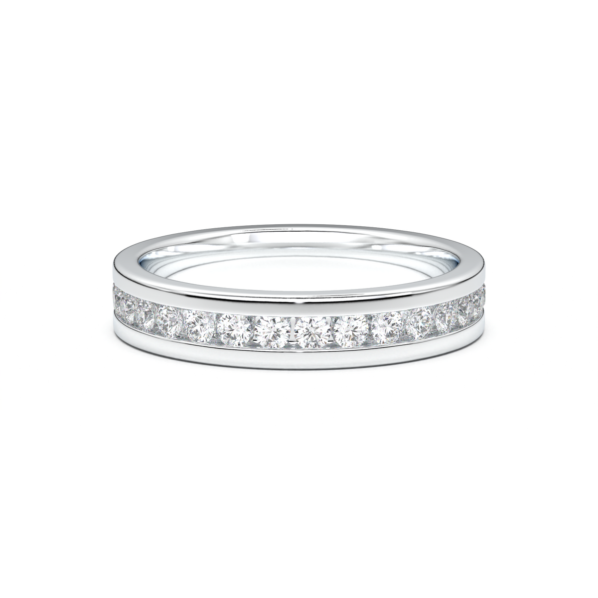 Channel-Set Diamond Men's Band