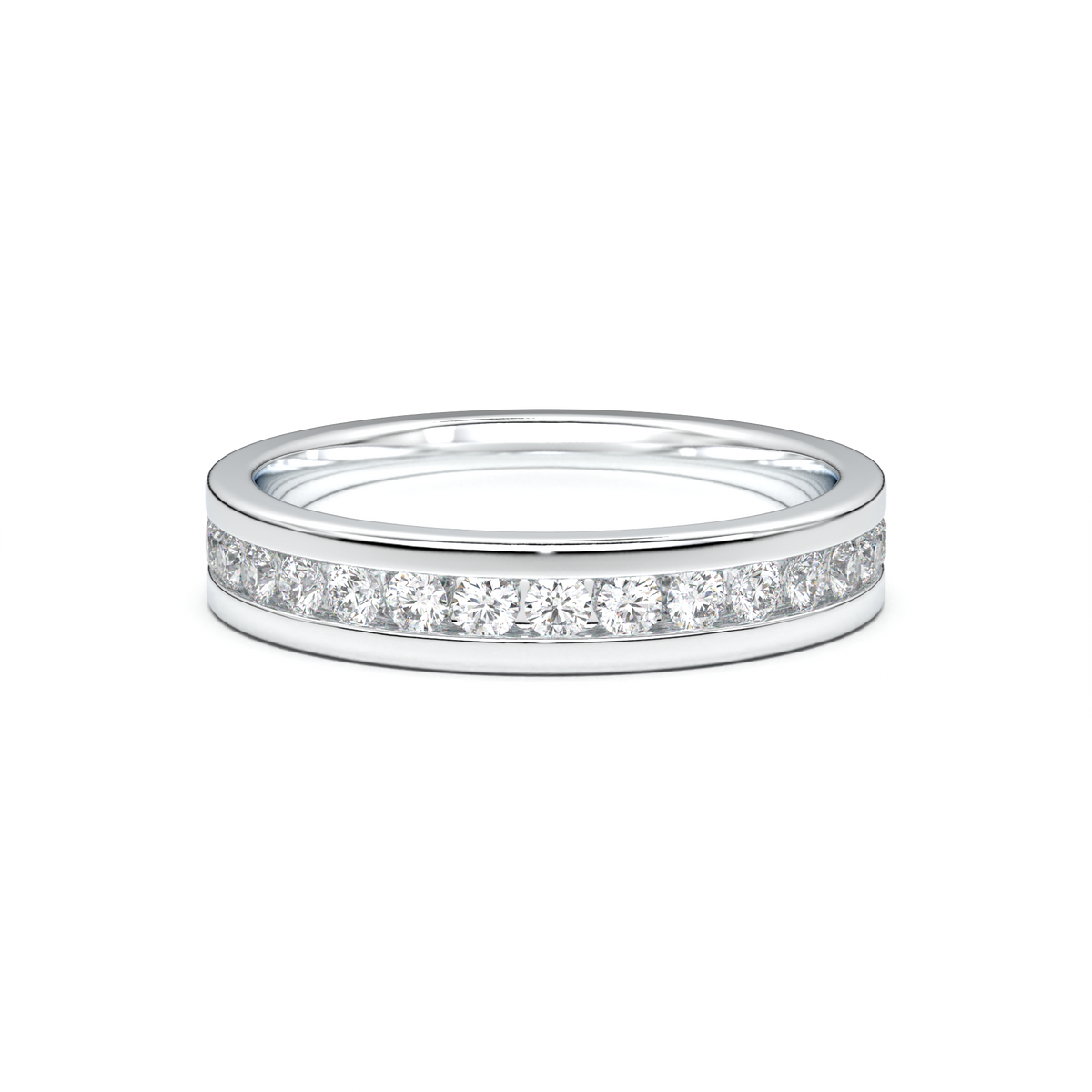 Channel-Set Diamond Men's Band