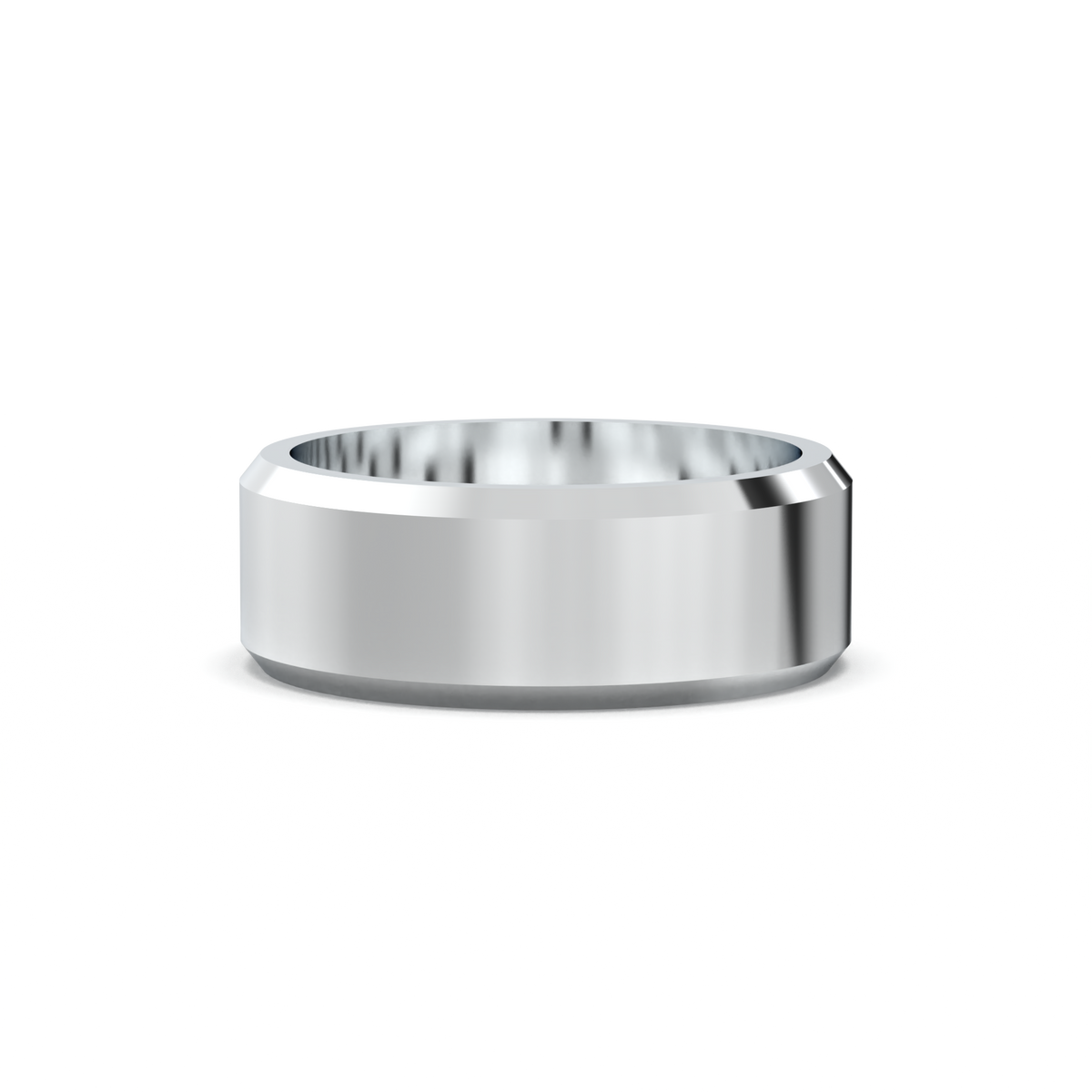 Wide Beveled Men's Band