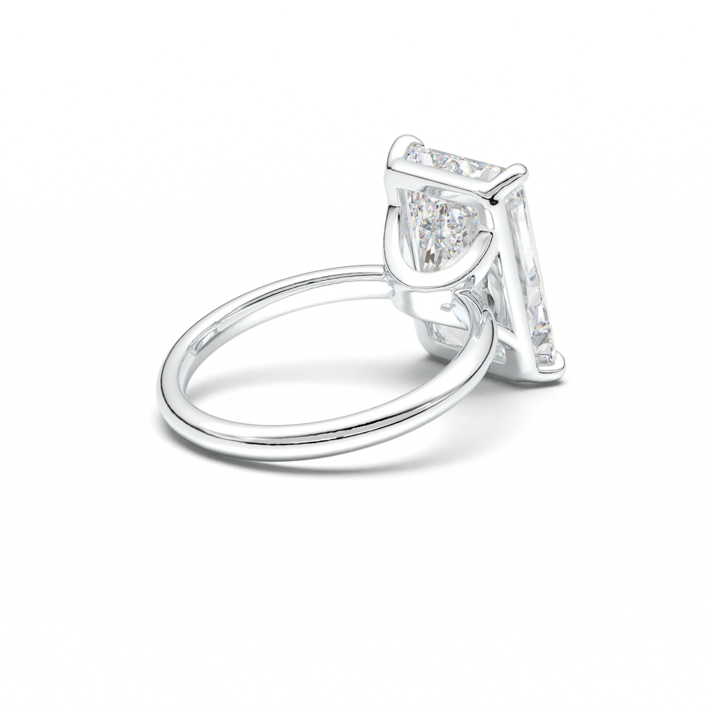 Radiant Solitaire Horseshoe Setting Engagement Ring