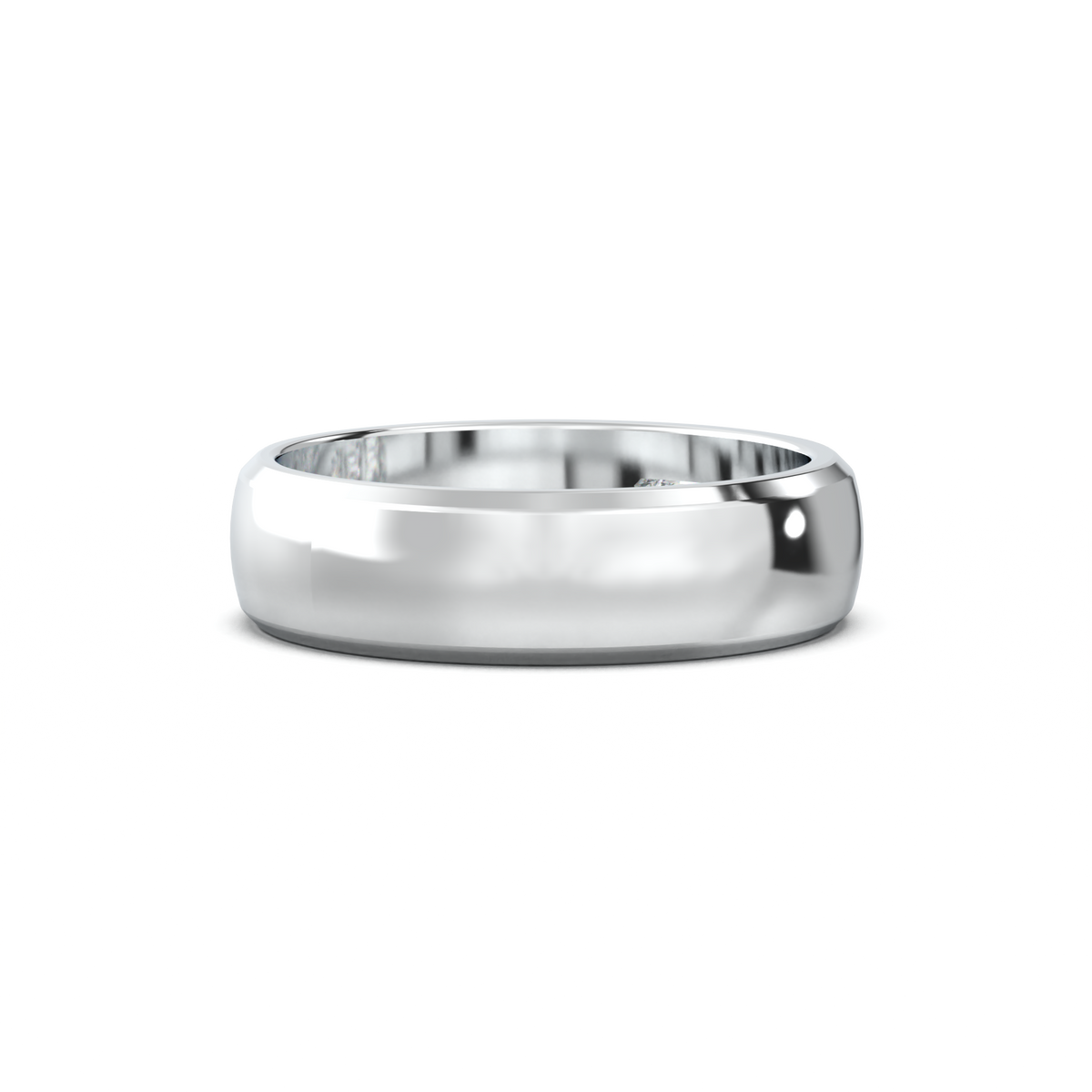 Three-Emerald Inlay Men's Band