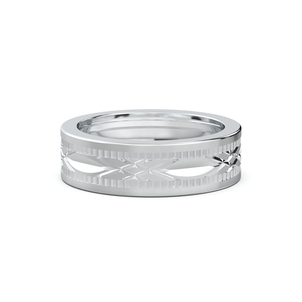Engraved Geometric Men's Band