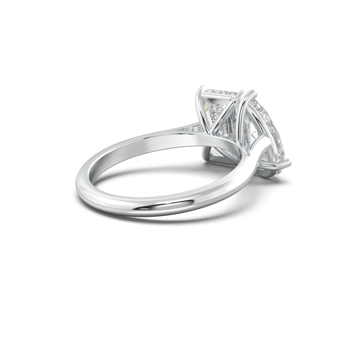 Pear & Emerald Toi et Moi Engagement Ring