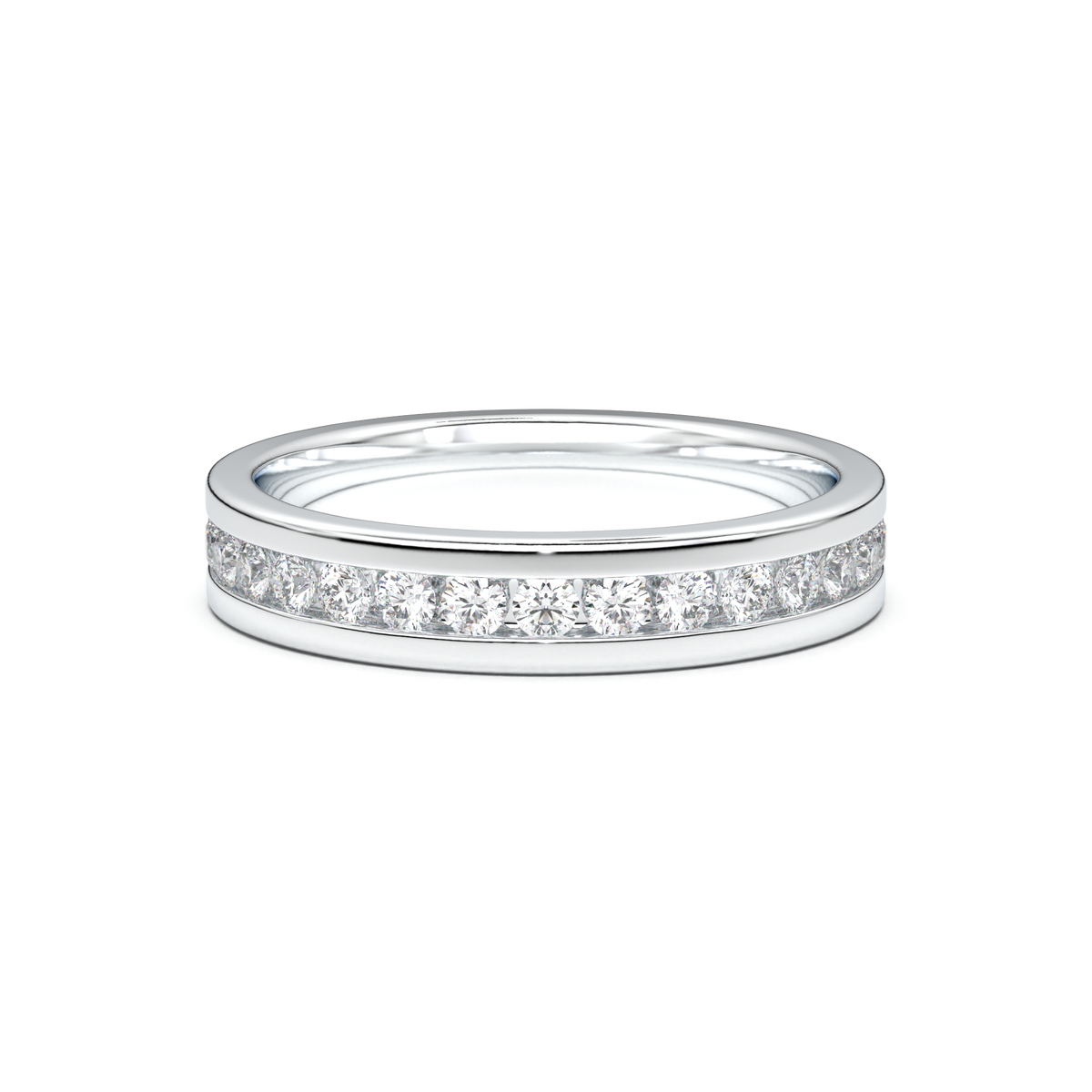 Channel-Set Diamond Men's Band