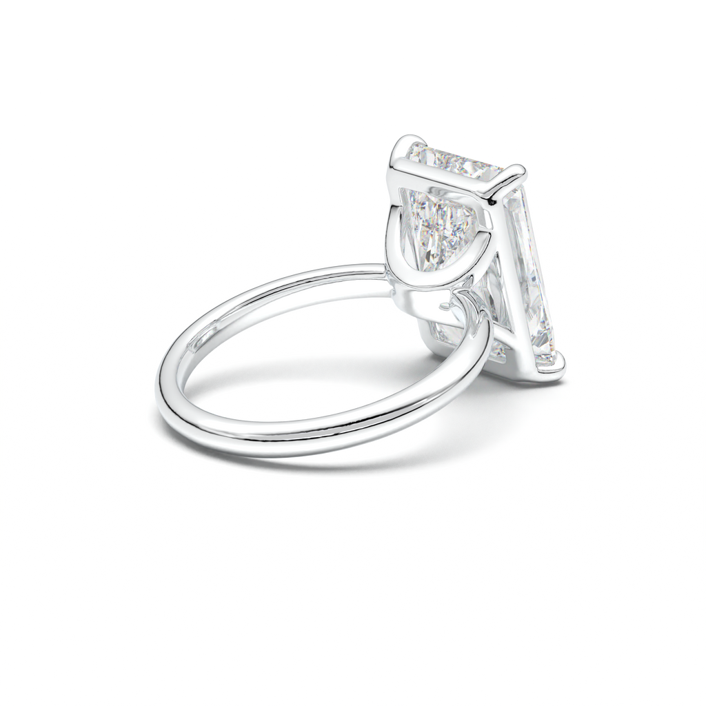 Radiant Solitaire Horseshoe Setting Engagement Ring