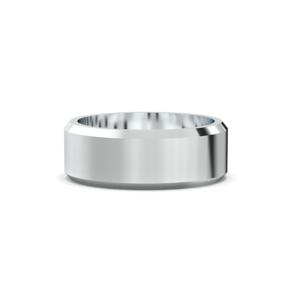 Wide Beveled Men's Band