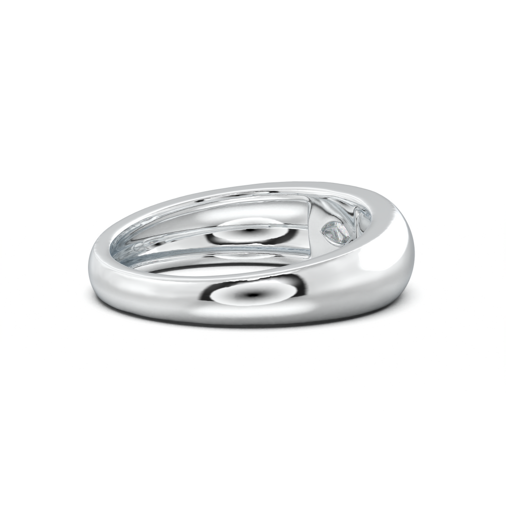Flush-Set Marquise Men's Band