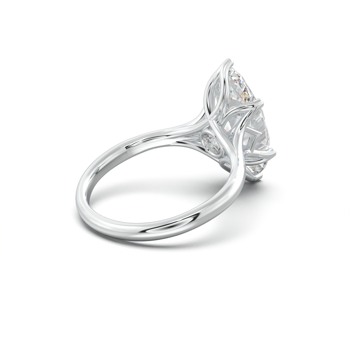 Marquise Solitaire with Hidden Diamond Accent