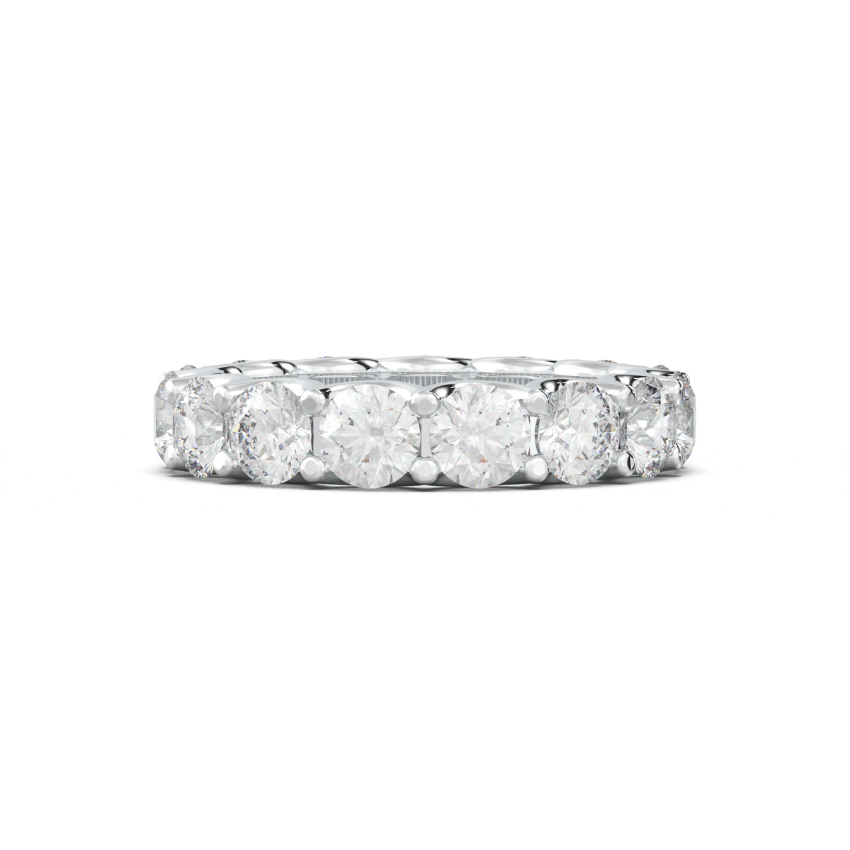 Round Eternity Wedding Band