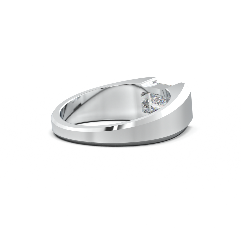 East-West Emerald Men's Ring