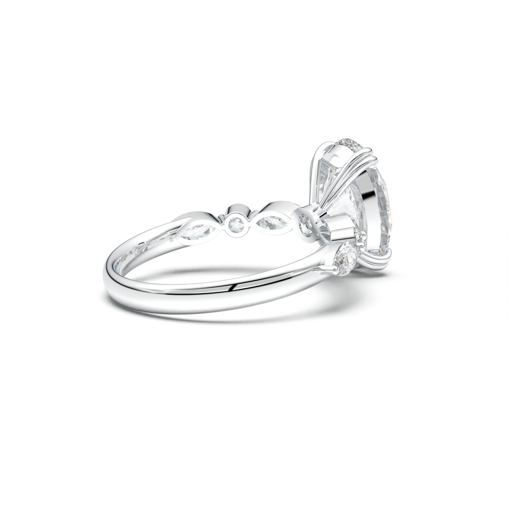 Oval Mixed-Shape Engagement Ring