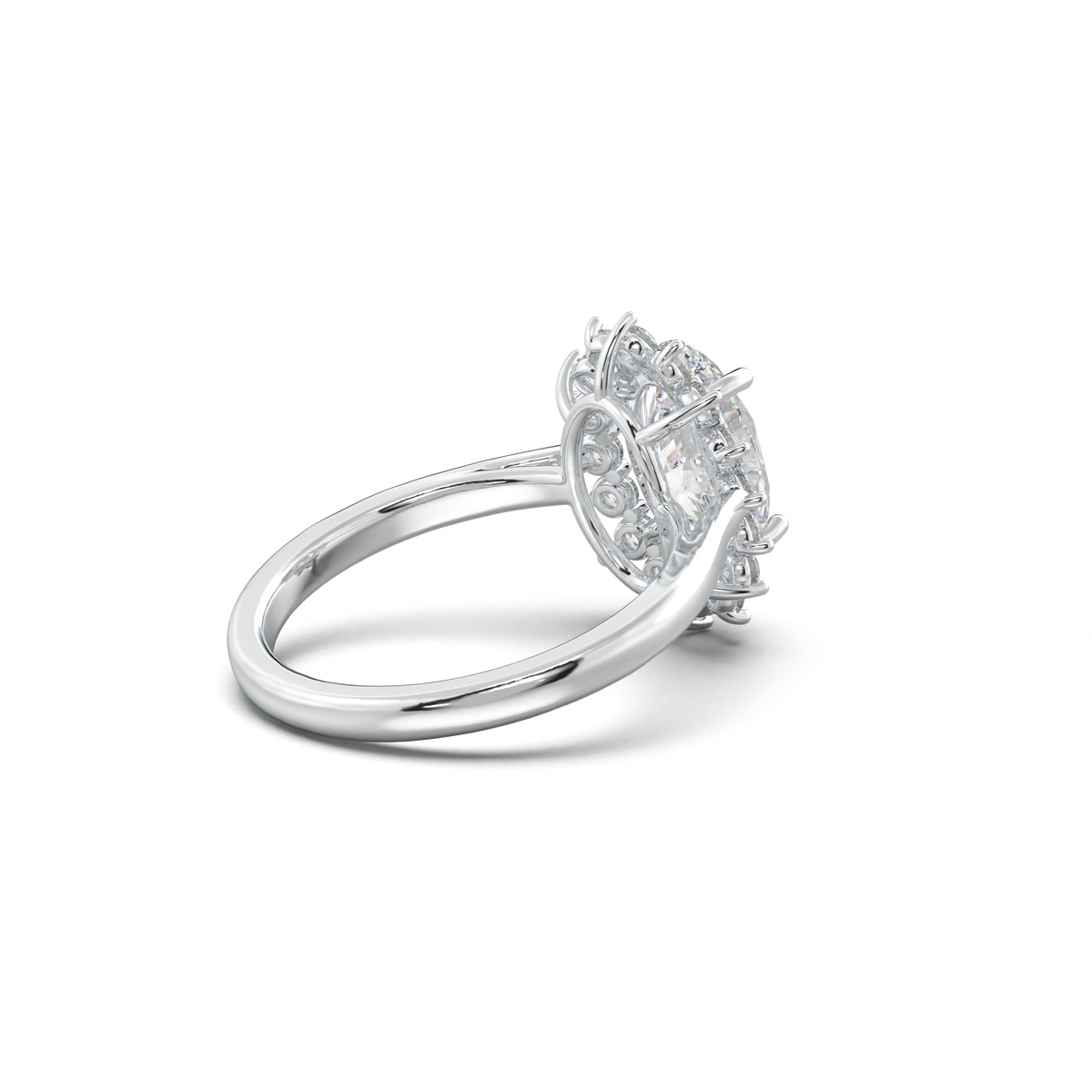 Oval Halo Engagement Ring
