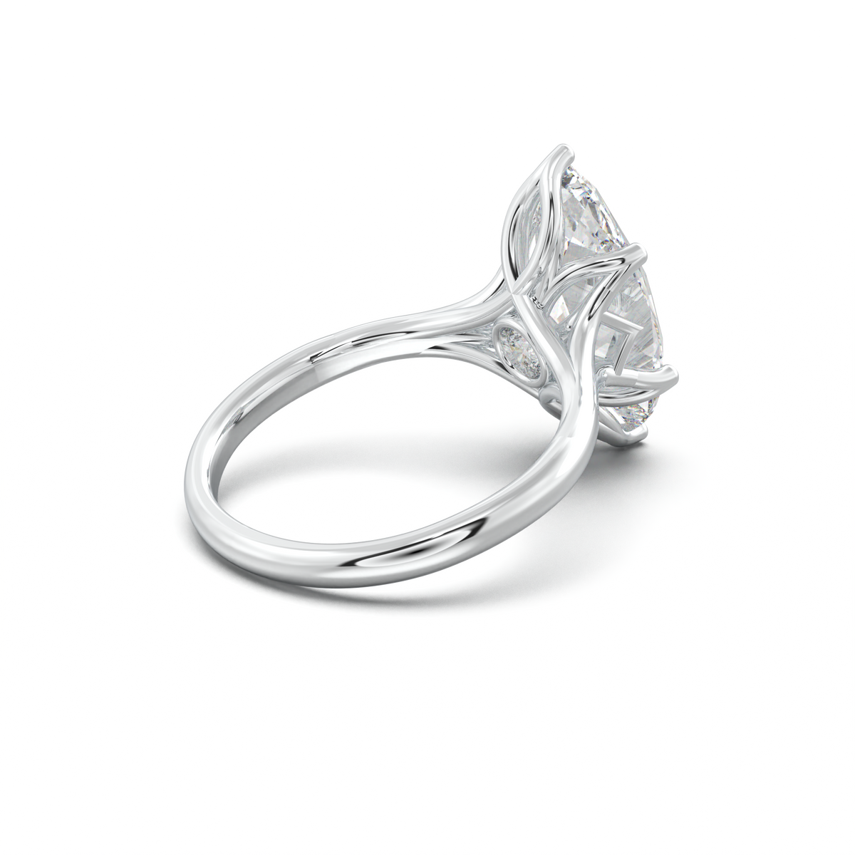 Marquise Solitaire with Hidden Diamond Accent