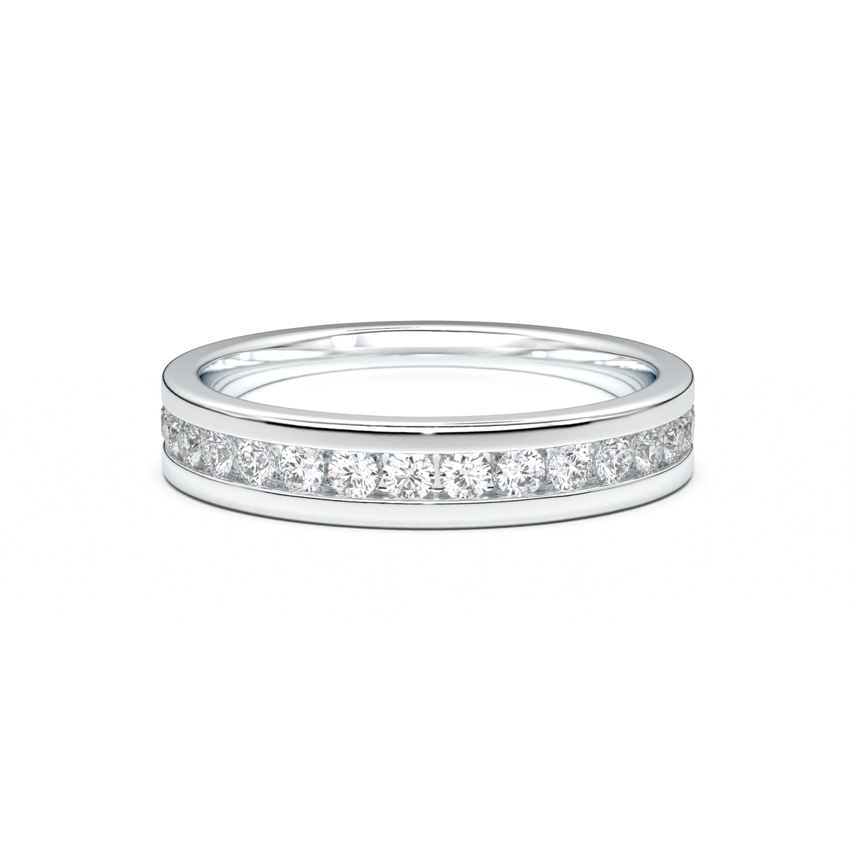 Channel-Set Diamond Men's Band