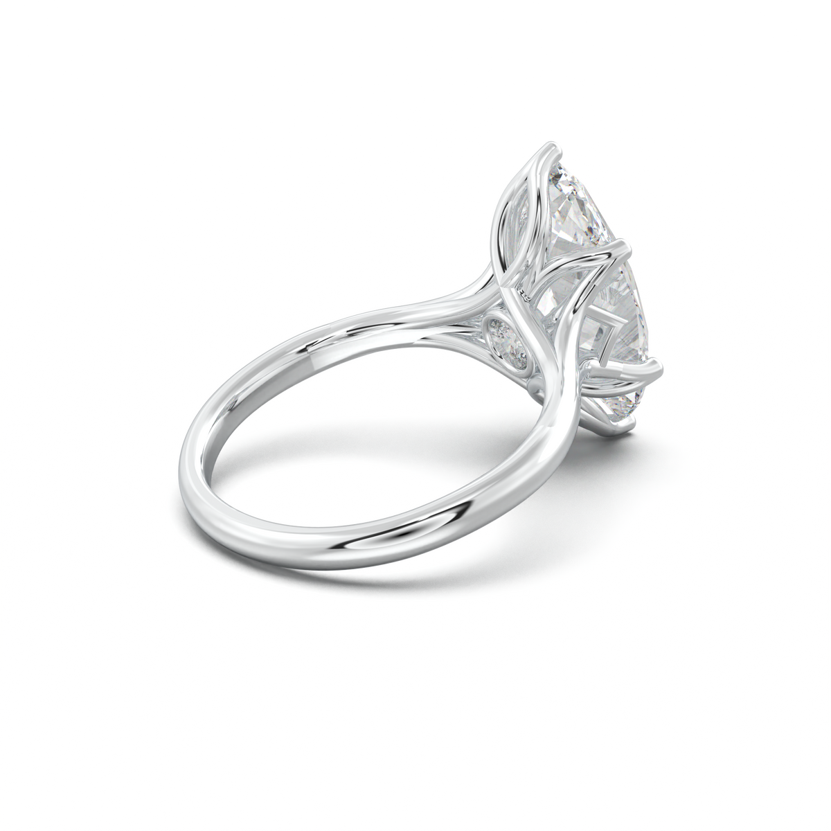 Marquise Solitaire with Hidden Diamond Accent