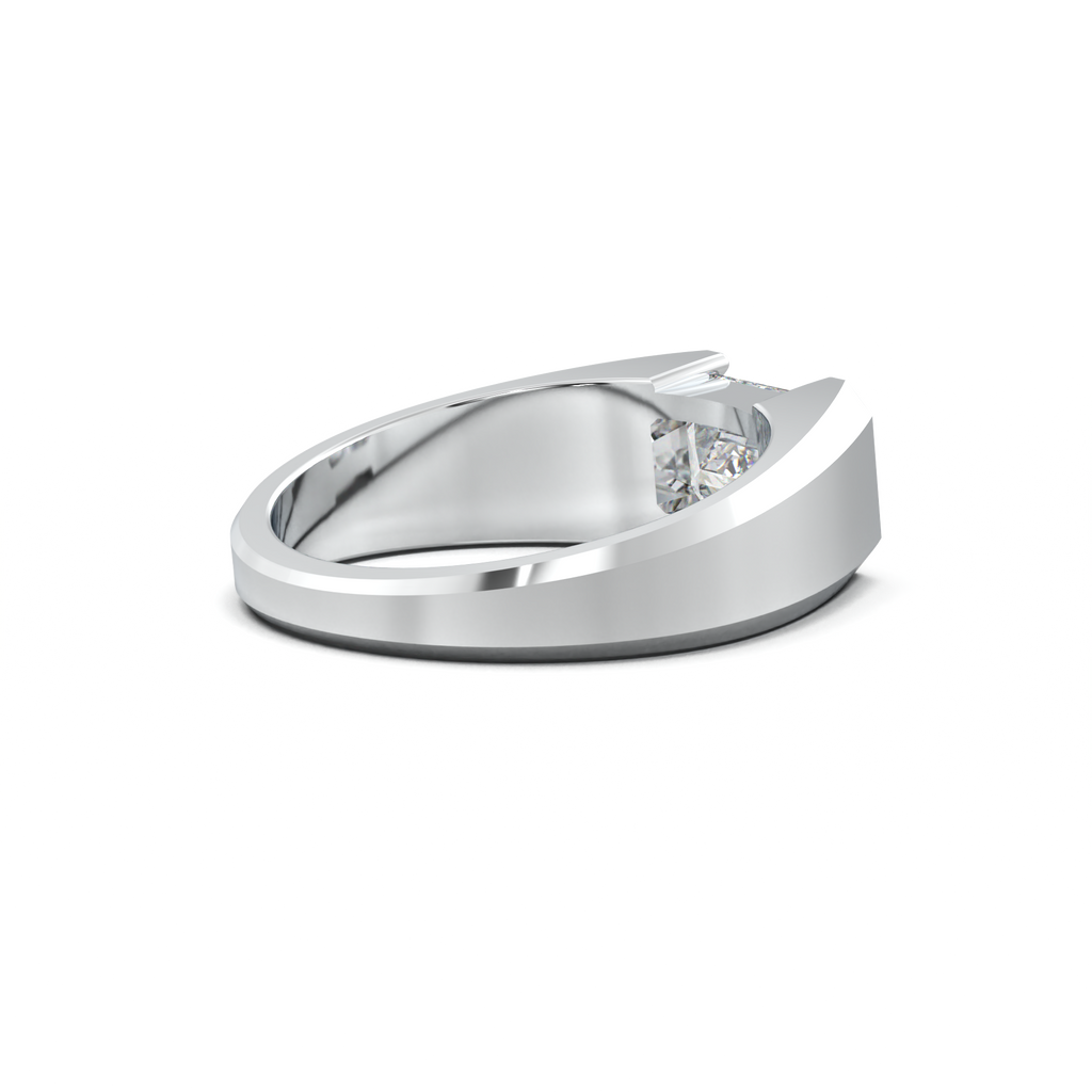 East-West Emerald Men's Ring