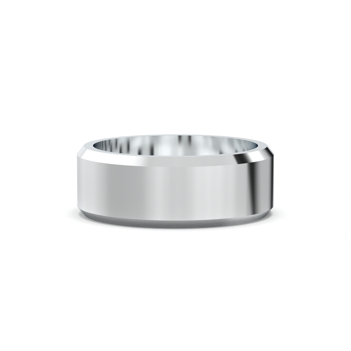 Wide Beveled Men's Band