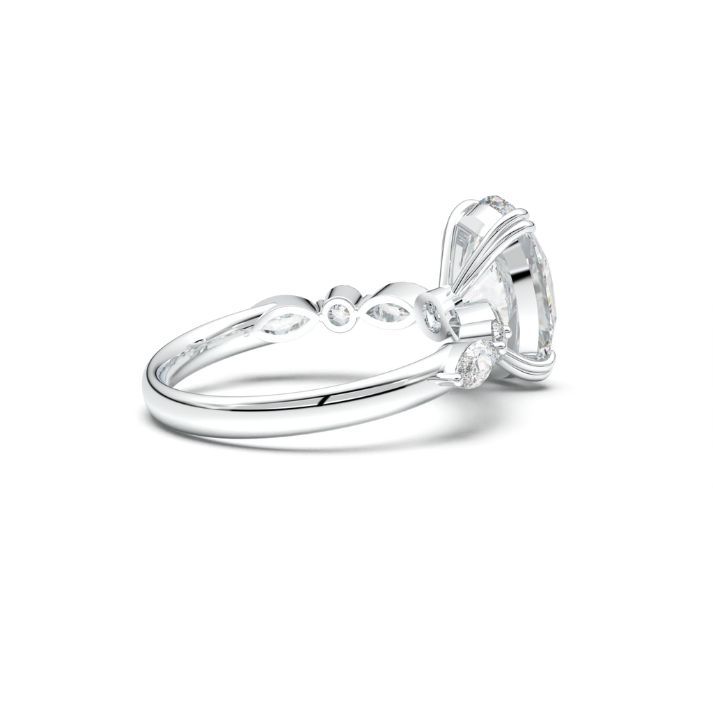 Oval Mixed-Shape Engagement Ring