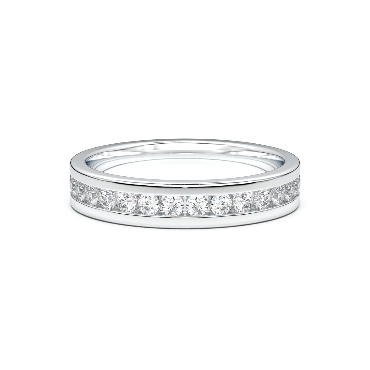 Channel-Set Diamond Men's Band