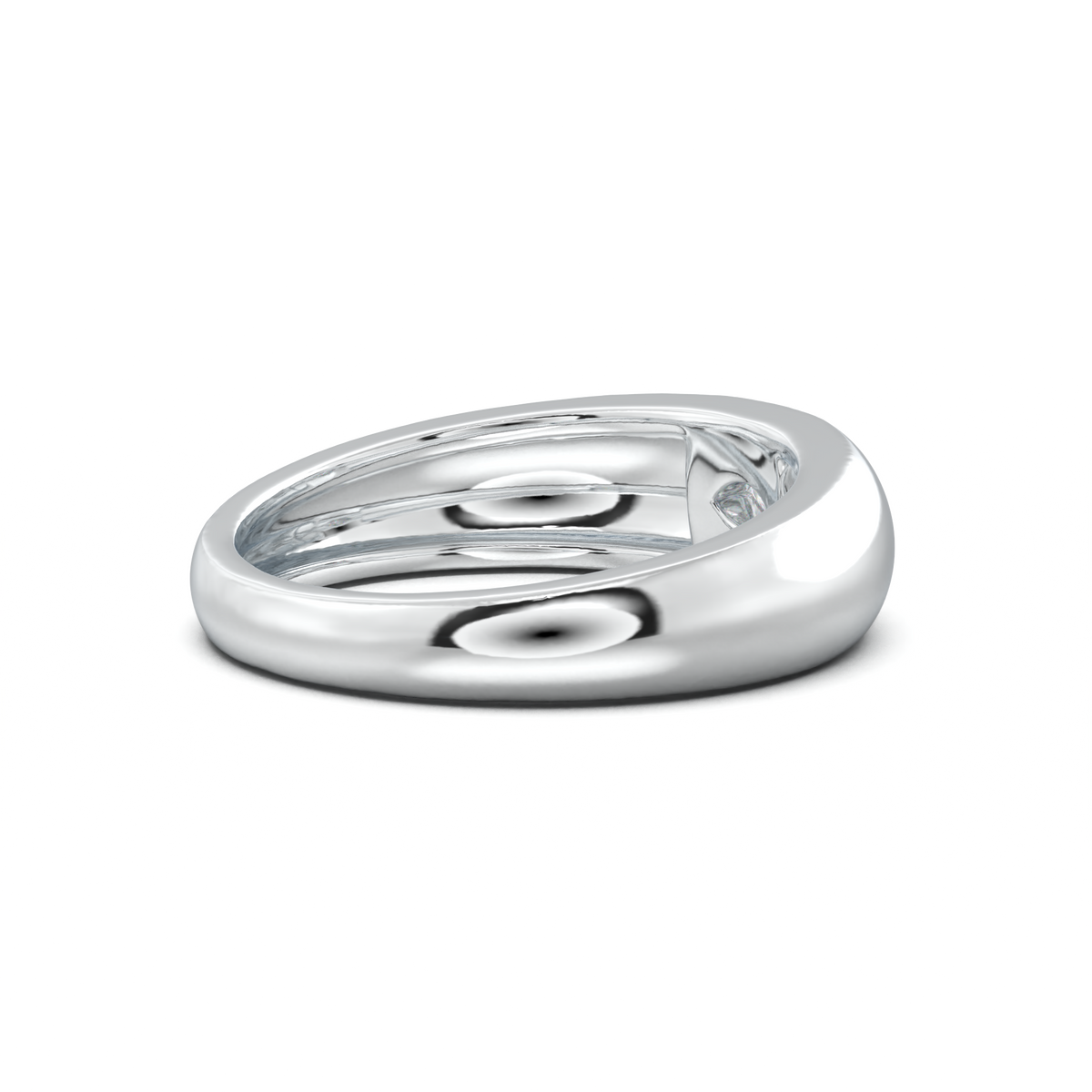 Flush-Set Marquise Men's Band