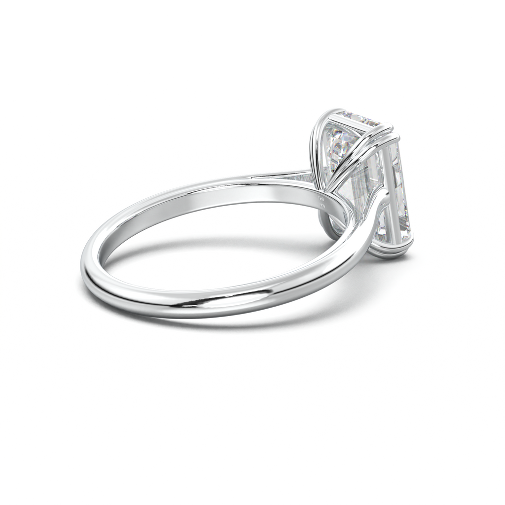 Emerald Solitaire Engagement Ring