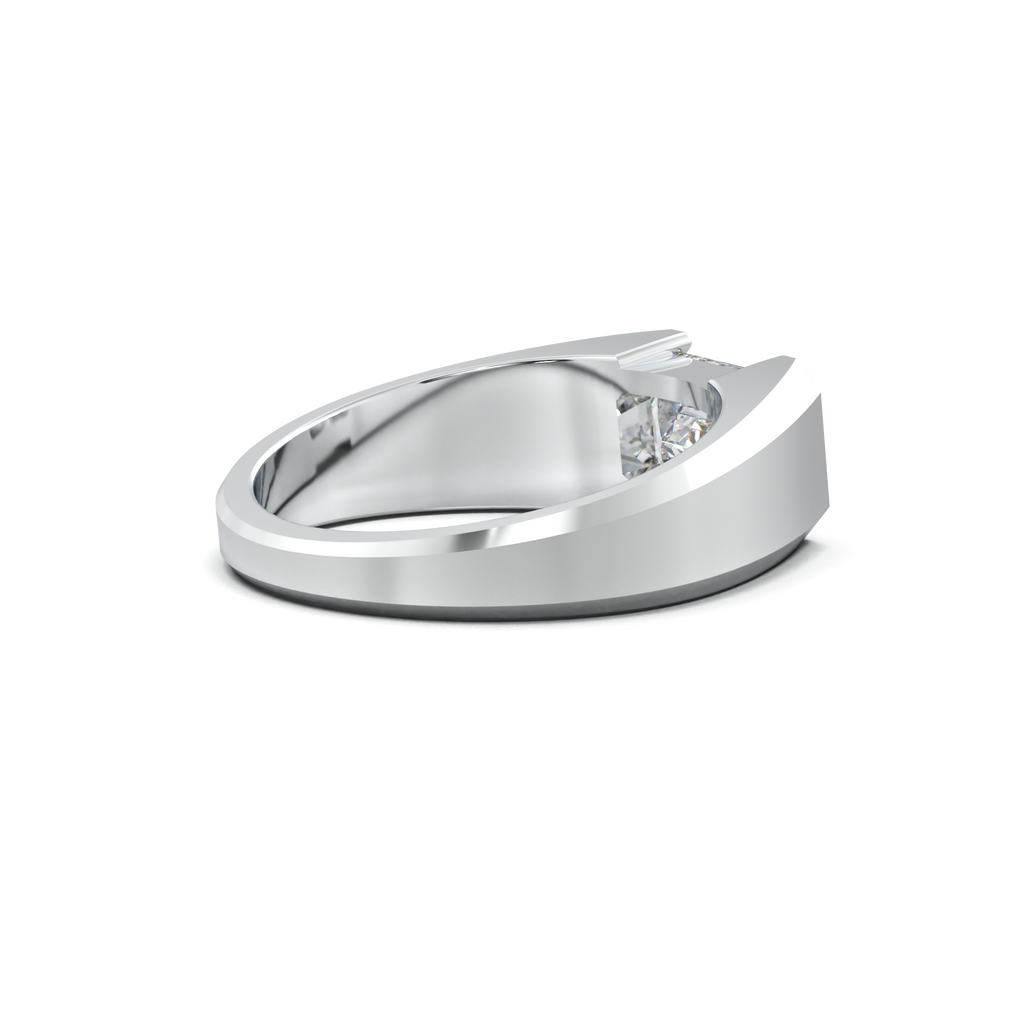 East-West Emerald Men's Ring