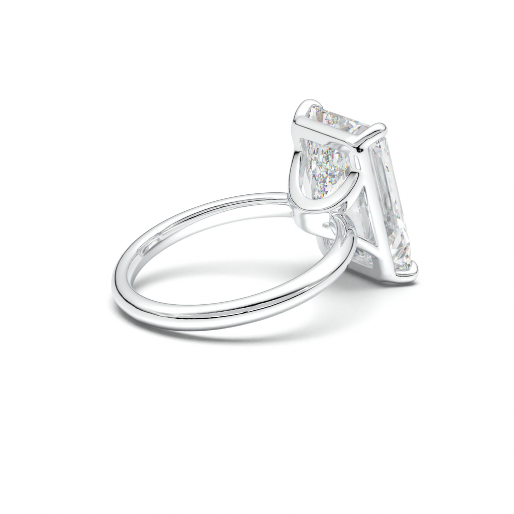 Radiant Solitaire Horseshoe Setting Engagement Ring