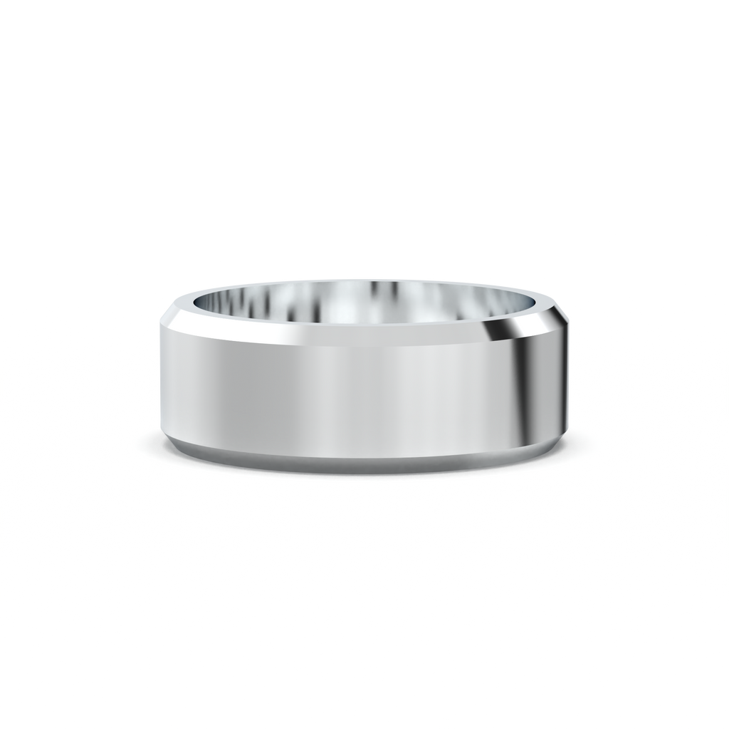 Wide Beveled Men's Band