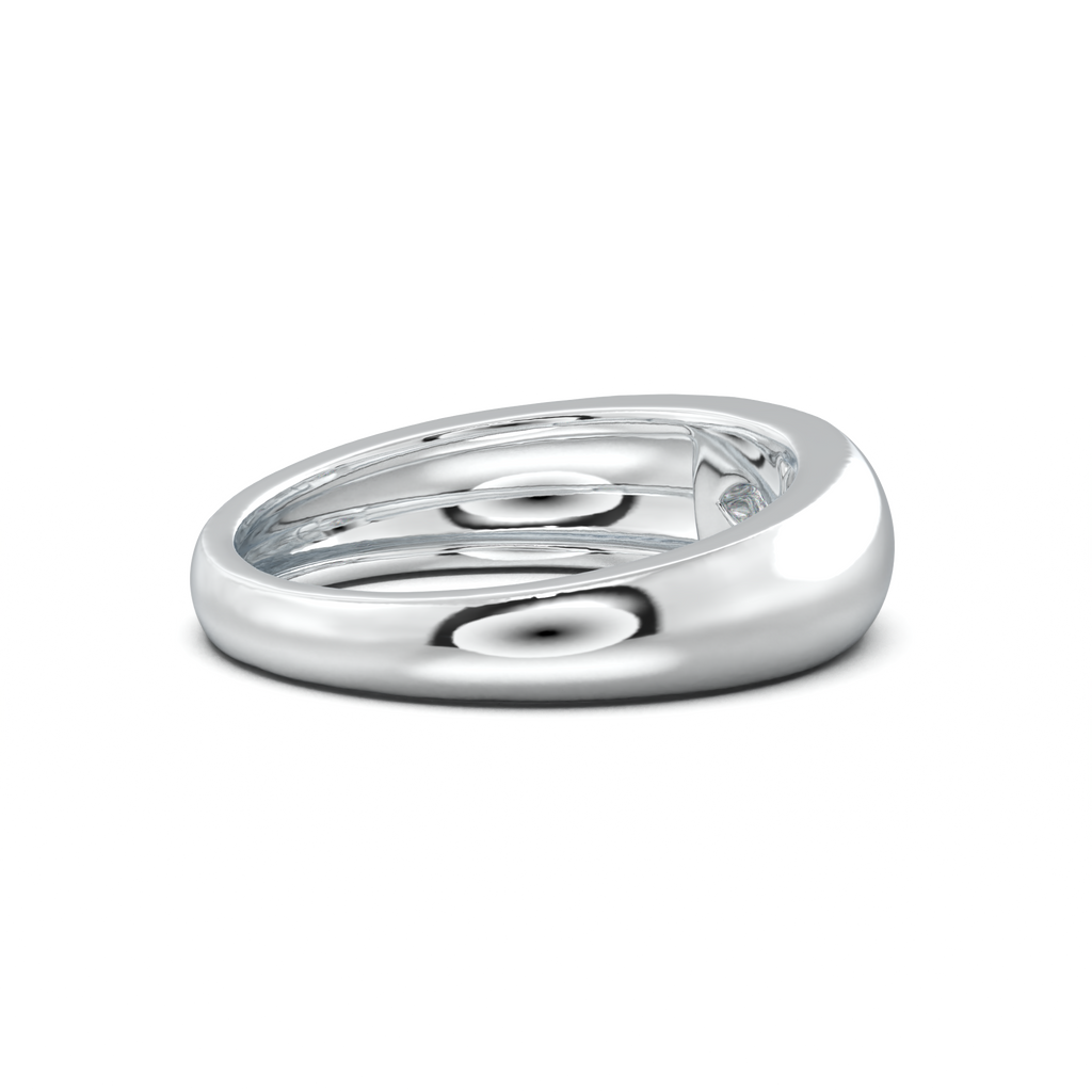 Flush-Set Marquise Men's Band