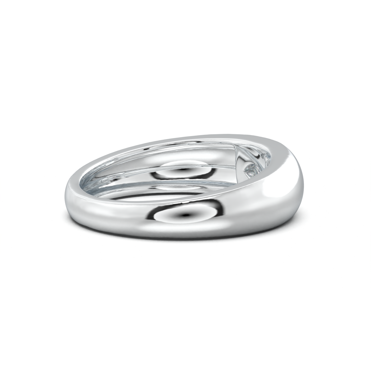 Flush-Set Marquise Men's Band